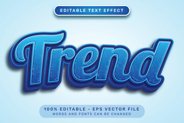 Poster - trend 3d text effect and editable text effect