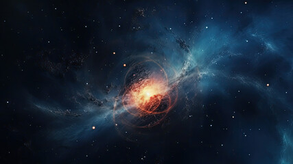 Wall Mural - spiral galaxy, interstellar scenery, galaxies, planets, space, futuristic world, space world, starsc
