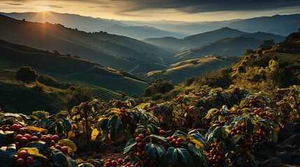 view of the coffee plantation