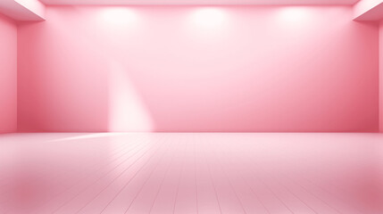 Poster - pink background abstract in luxury studio room wall art for pedestal winner. generative ai.