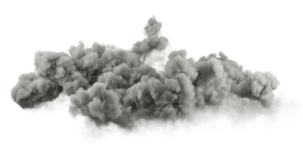 Aufkleber - Isolate gloomy clouds flowing shapes on transparent backgrounds 3d rendering png