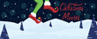 Advertising banner with text CHRISTMAS MOVIES