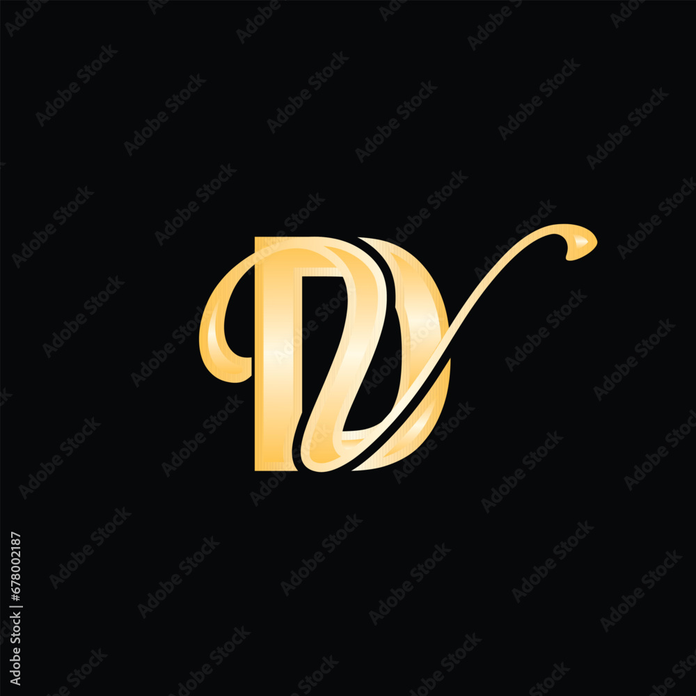 Letter DV luxury modern monogram logo vector design, logo initial ...