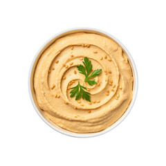 Hummus,dip sauce isolated on transparent background,transparency 