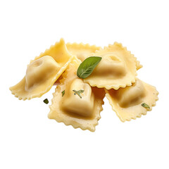 Wall Mural - ravioli pasta isolated on transparent background,transparency 