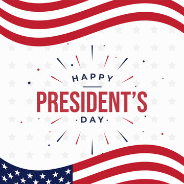 Happy Presidents' Day USA. The Day of USA President's Day illustration vector background. Vector eps 10