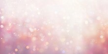 Christmas Abstract Background With Soft Light Bokeh. Blurred Glitter Sparkle For Celebrate. Glowing Lights Focus In Bright Sunlight