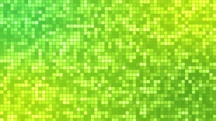 Wall Mural - grid pattern 4k background with blinking square dots.