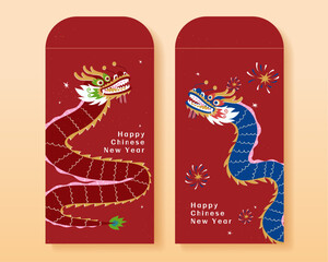 Exquisite CNY red envelope set