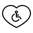 disabled line icon