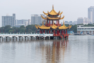 Wall Mural - Wuliting or Wuli Pavilion