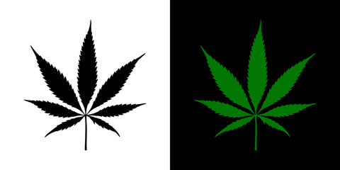 Wall Mural - cannabis leaf vector illustration