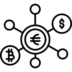 Wall Mural - currency Icon