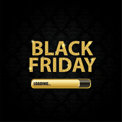 Canvas Print - Black Friday Loading Cover Ribbon Wallpaper Ornaments