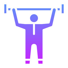 Wall Mural - Weight Lifting Icon