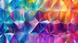 Fototapeta Przestrzenne - Beautiful Prismatic Light Prism Diamond Abstract Background with Rainbow Colors: A New Quality, Universal, Joyful, and Colorful Stock Image Illustration Perfect for Wallpaper Design.
