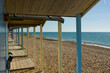 View from beach huts at Rustington, West Sussex, England