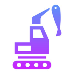 Poster - Backhoe Icon