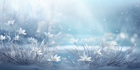 Wall Mural - winter wonderland, generative ai