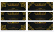 golden floral  horizontal banner template. Suitable for web banner, banner and internet ads design