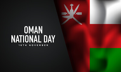 Wall Mural - Oman National Day Background Design.