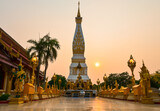 Fototapeta  - wat that panom sunset, thailand