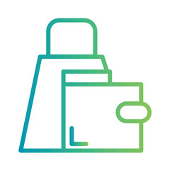 Poster - Bank Business Finance Gradient Outline Icon