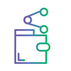 Poster - Bank Business Finance Gradient Outline Icon