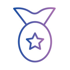 Poster - Gift Pocket Star Gradient Outline Icon