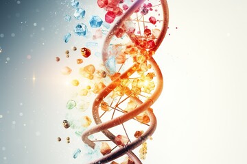 Poster - futuristic food protein sequences dna sequences