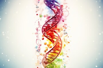 Wall Mural - futuristic food protein sequences dna sequences