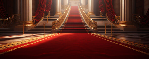 Wall Mural - red carpet in night