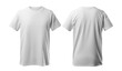 White blank t-shirt mockup transparent PNG