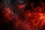 Fototapeta Panele - Abstract Red Fire Smoke on Black Background