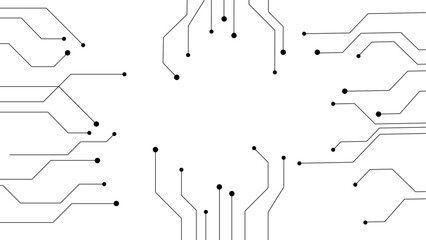 Abstract background electronic printed circuit board, with dot and connection line.
