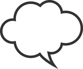 Poster - talk bubble speech icon. blank empty bubbles vector design elements. chat on line symbol template. d