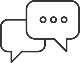 Poster - talk bubble speech icon. blank empty bubbles vector design elements. chat on line symbol template. d