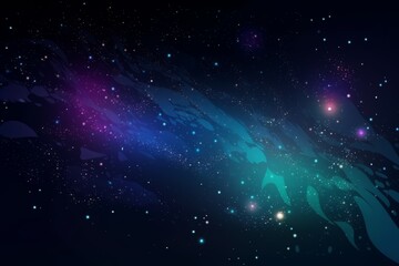 Wall Mural - abstract space and star background. generative ai