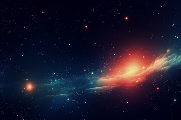 Wall Mural - abstract space and star background. generative ai