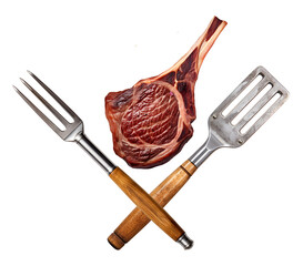 Wall Mural - Grilled meat