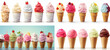 mixed soft product cool refreshing treat ball milk variety ice frozen flavor scoop dairy snack cream 