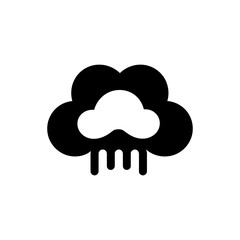 Wall Mural - Stormy Weather Icon - Simple Vector Illustration