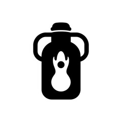 Sticker - Hot water bottle icon - Simple Vector Illustration