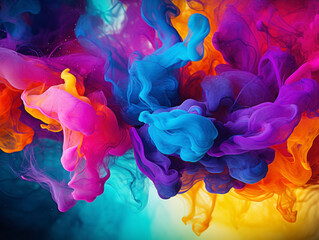 Poster - Background of abstract paint in water