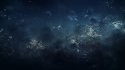 Wall Mural - black blue abstract galaxy background