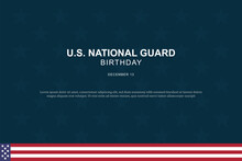United States National Guard Birthday Background.