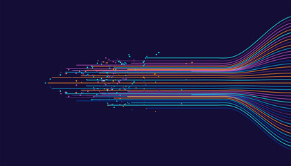 Technology background. Big data visualization concept