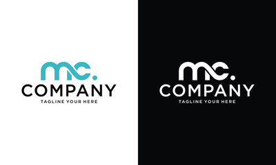 Wall Mural - MC Letter Logo Design Template Vector