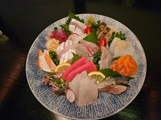 Wall Mural - Assorted Sliced Raw Fish sashimi