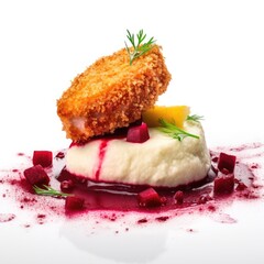 Wall Mural - Kiev cutlet w Mashed Potato